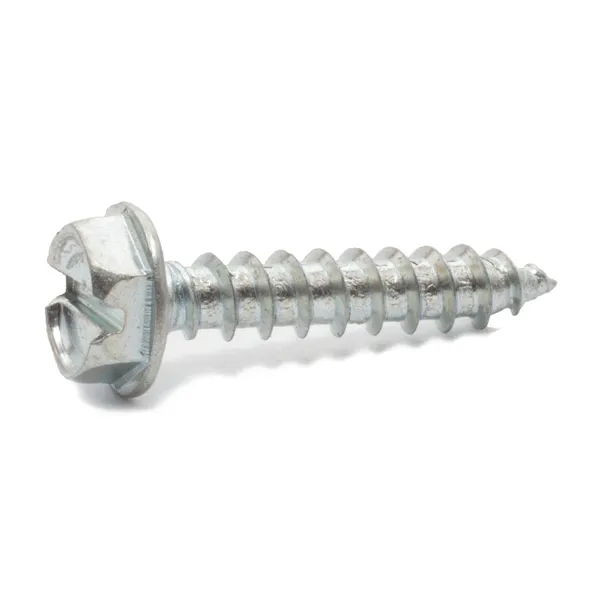 #10 x 3/4" Slotted Washer Head Sheet Metal Screws SS 7000 pack