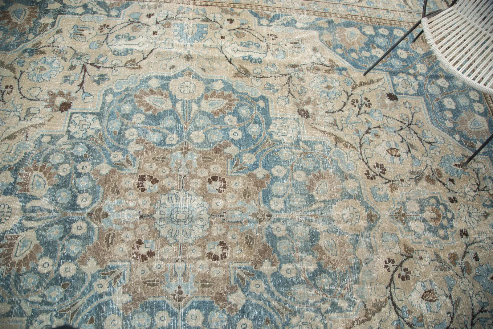 11x13.5 Vintage Distressed Tabriz Khoy Carpet