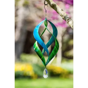20" Kinetic Hanging Spinner, Blue/Green,47m1454