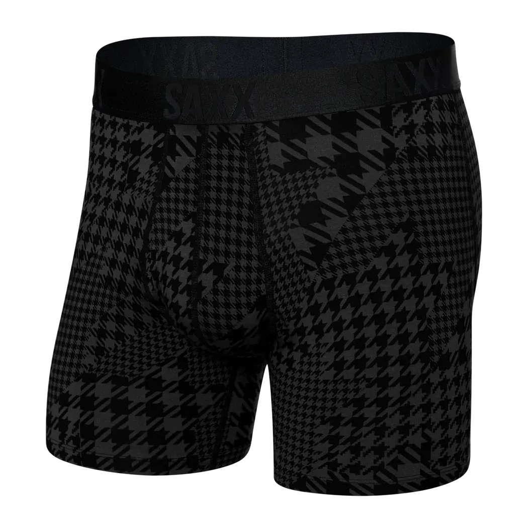 22nd Century Silk Boxer Brief - Dogstooth Camo Black