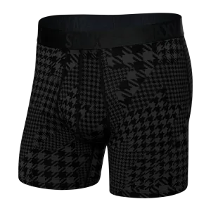 22nd Century Silk Boxer Brief - Dogstooth Camo Black