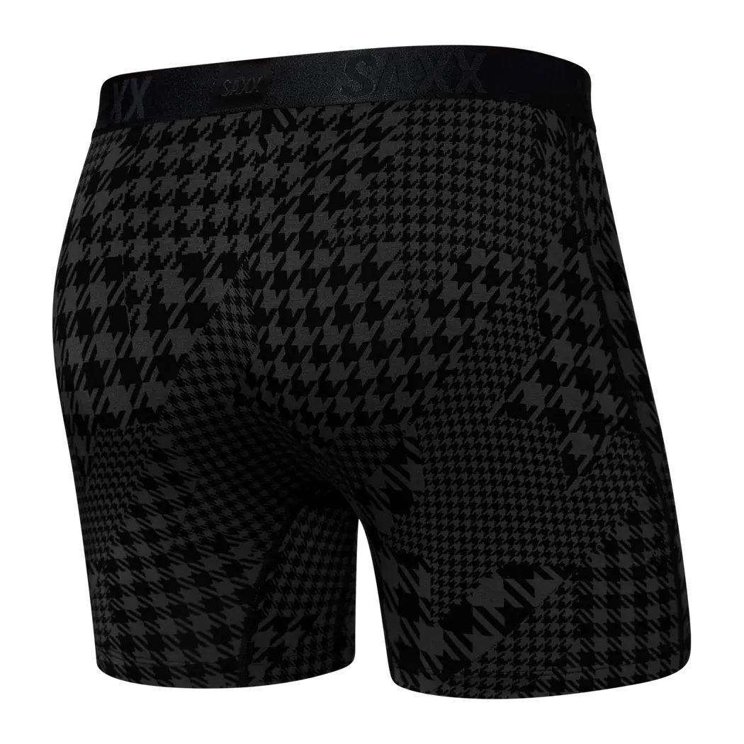 22nd Century Silk Boxer Brief - Dogstooth Camo Black
