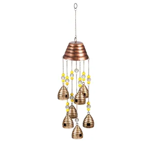 26" Wind Chime, Beaded Beehives,2wc415