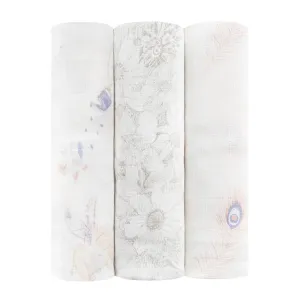 3-Pack Silk Soft Swaddles - Featherlight