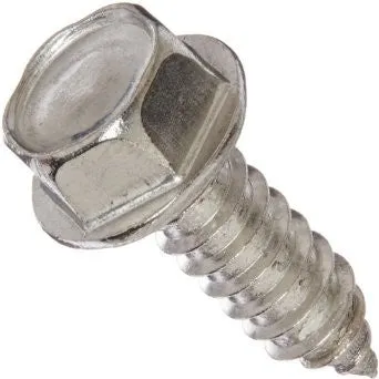 3/8 x 1-1/4" Hex Washer Head Sheet Metal Screws SS 300 pack