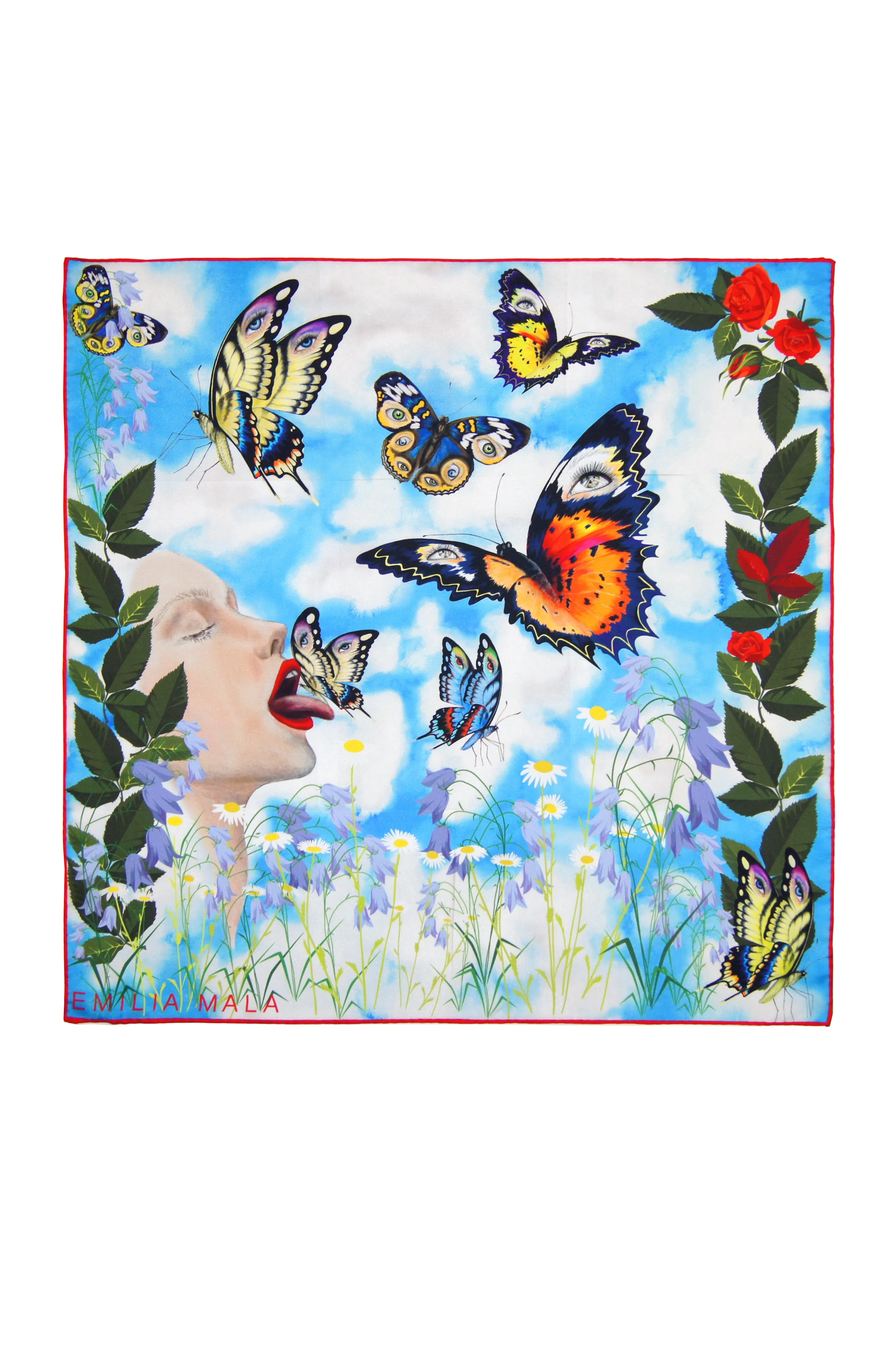 420Enhance Your Calm / Day Print Silk Scarf
