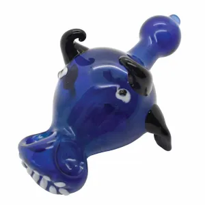 6" Artistic Design Glass Bull Hand Pipe - (1, 5, or 10 Count)