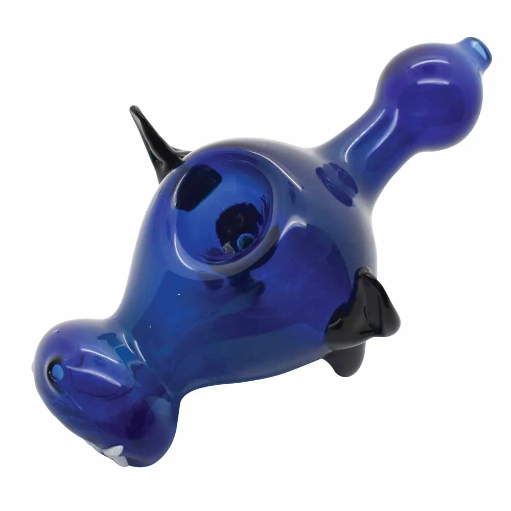 6" Artistic Design Glass Bull Hand Pipe - (1, 5, or 10 Count)