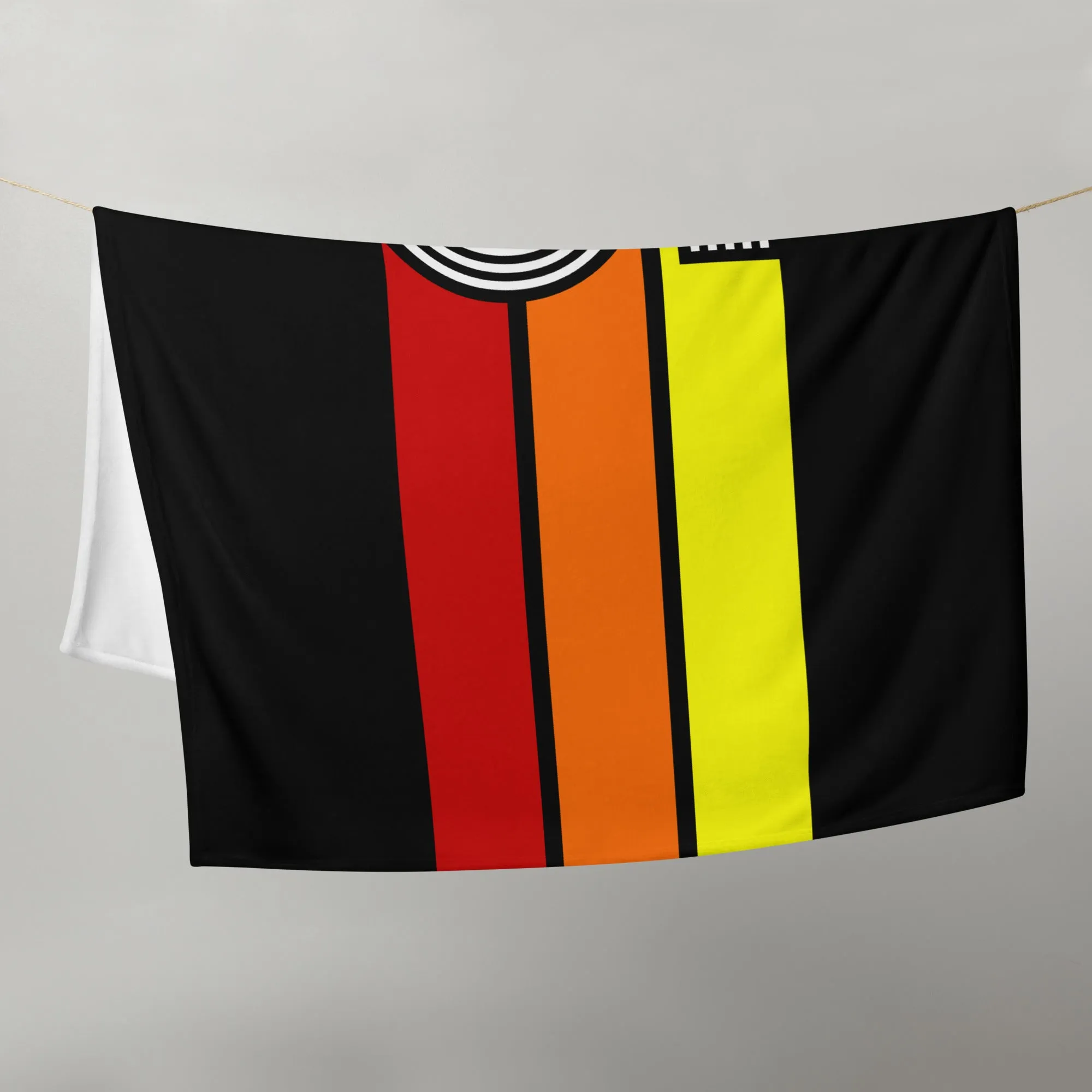 85 - Retro 1985 Tri-Line 50″×60″ Throw Blanket