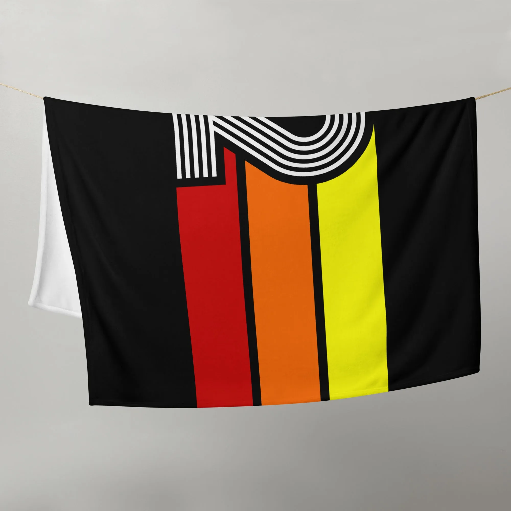 92 - Retro 1992 Tri-Line 50″×60″ Throw Blanket