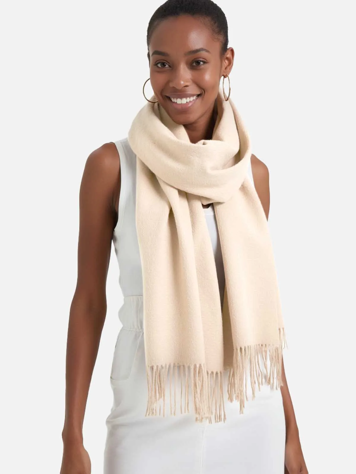 Almond Cashmere Scarf