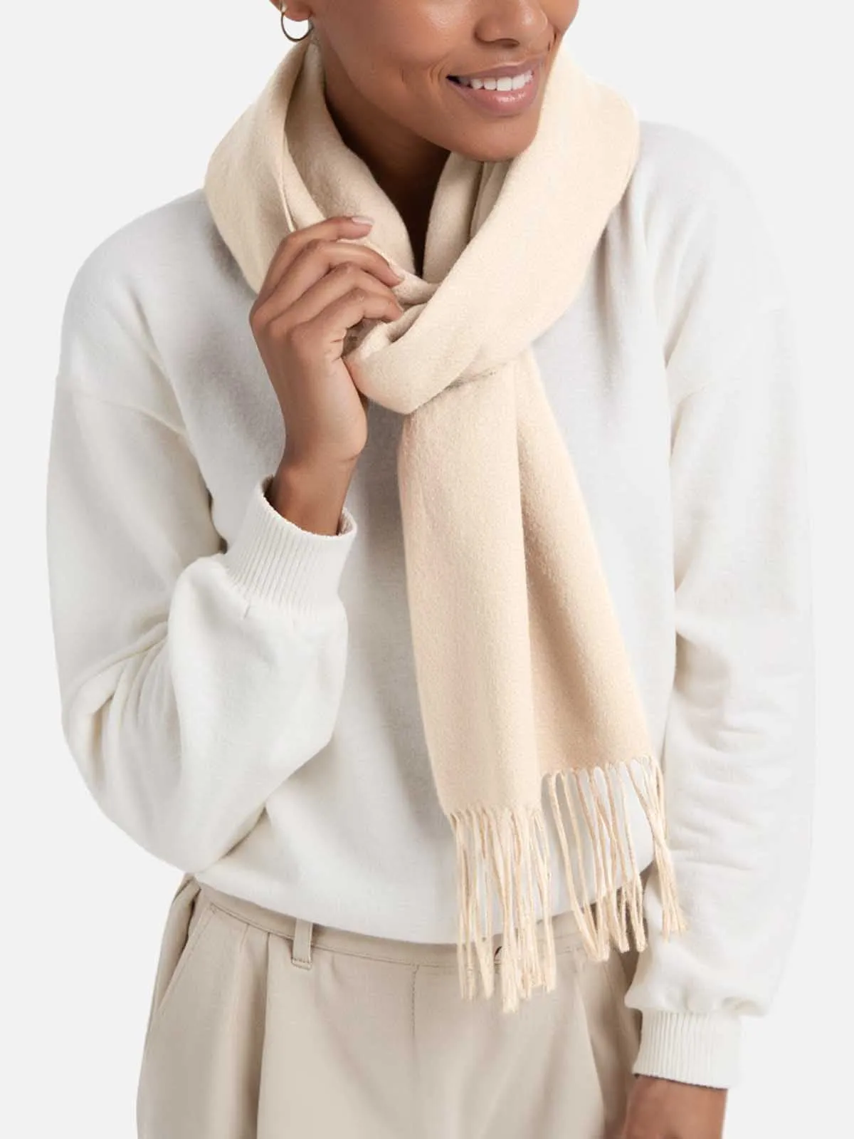 Almond Cashmere Scarf