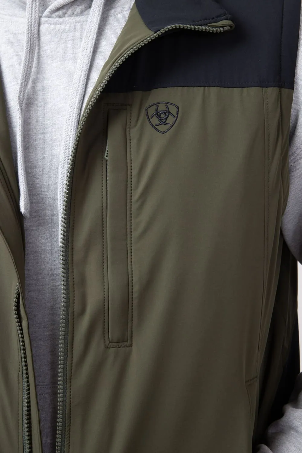Ariat Pioneer StretchShell Vest for Men in Relic | 10052481-RELIC