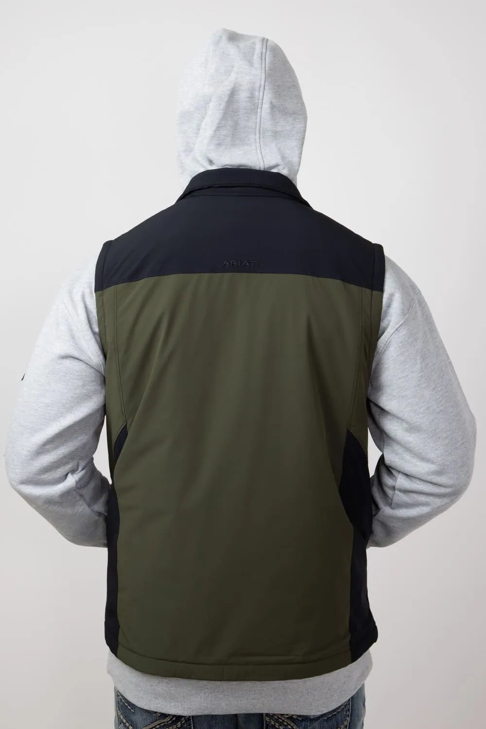 Ariat Pioneer StretchShell Vest for Men in Relic | 10052481-RELIC