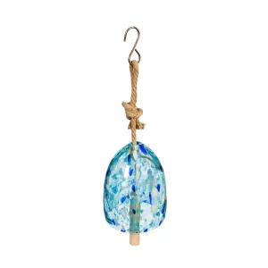 Art Glass Speckle Light Blue Bell Chime,2wc1822