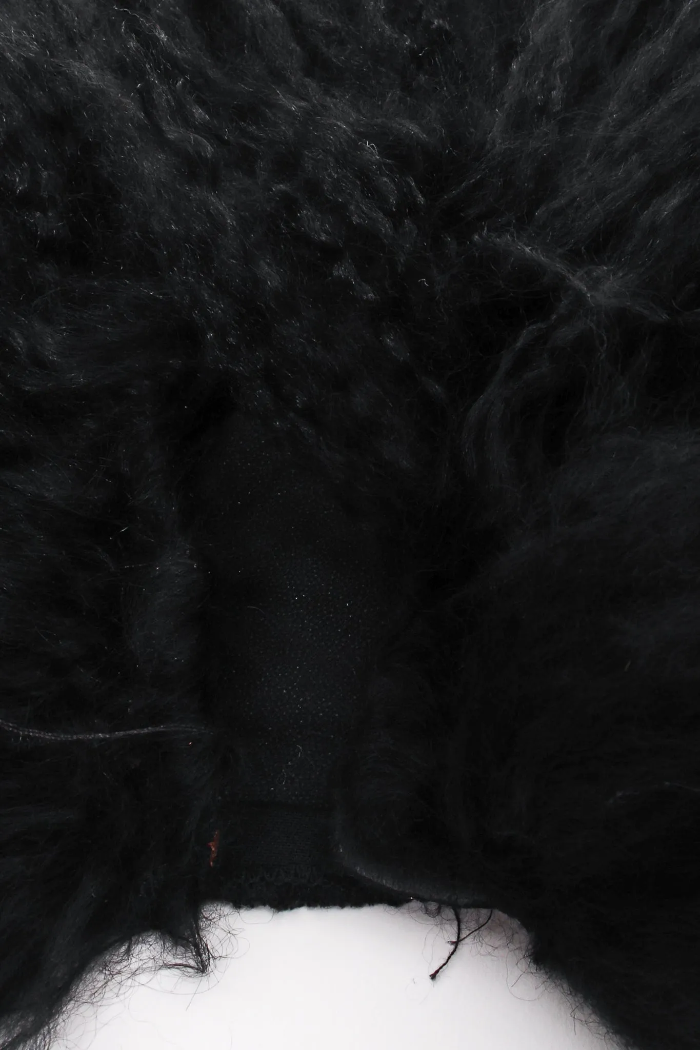 Art Nouveau Painted Mongolian Fur Vest