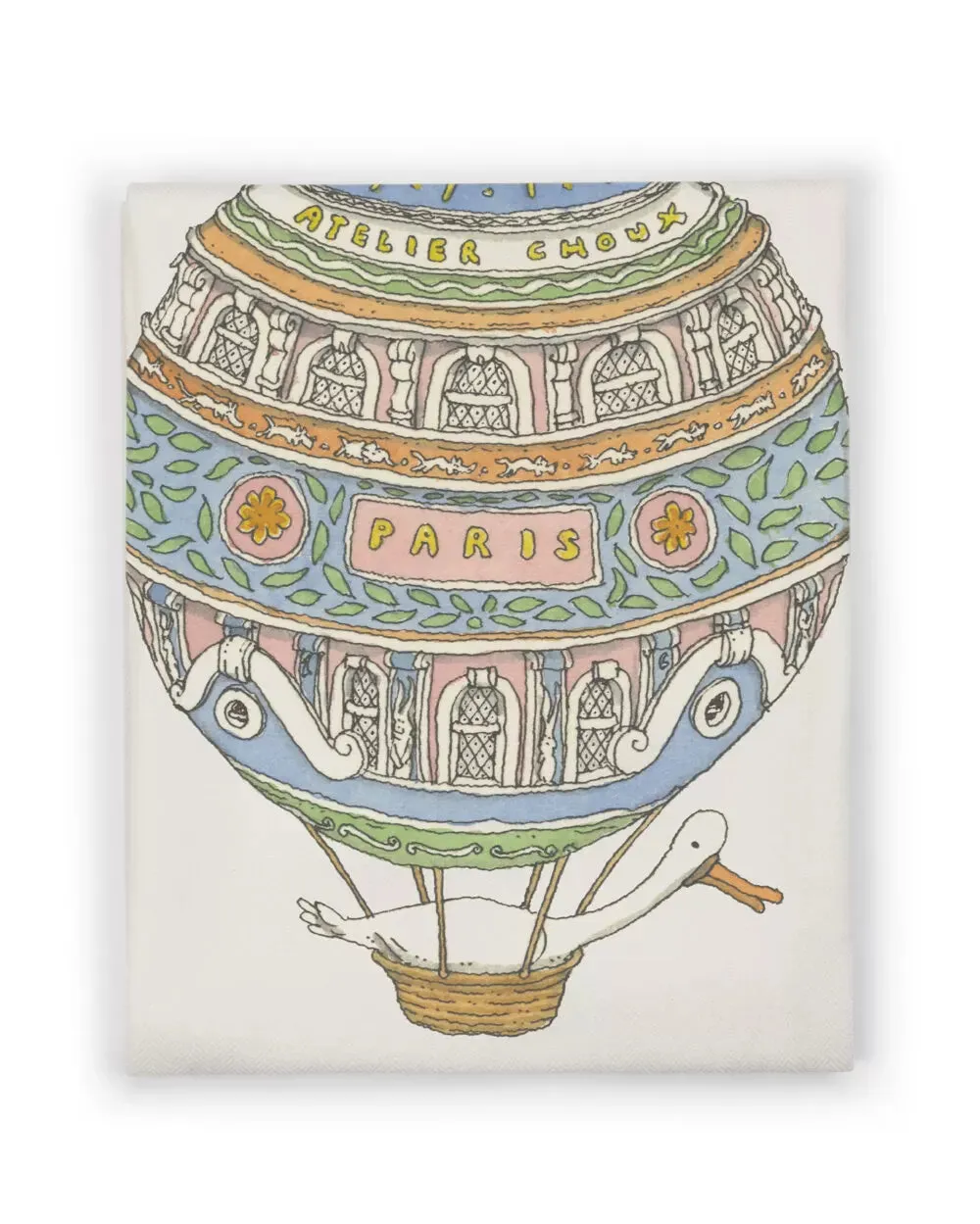 Atelier Choux Paris Cashmere Blanket, Hot Air Balloons