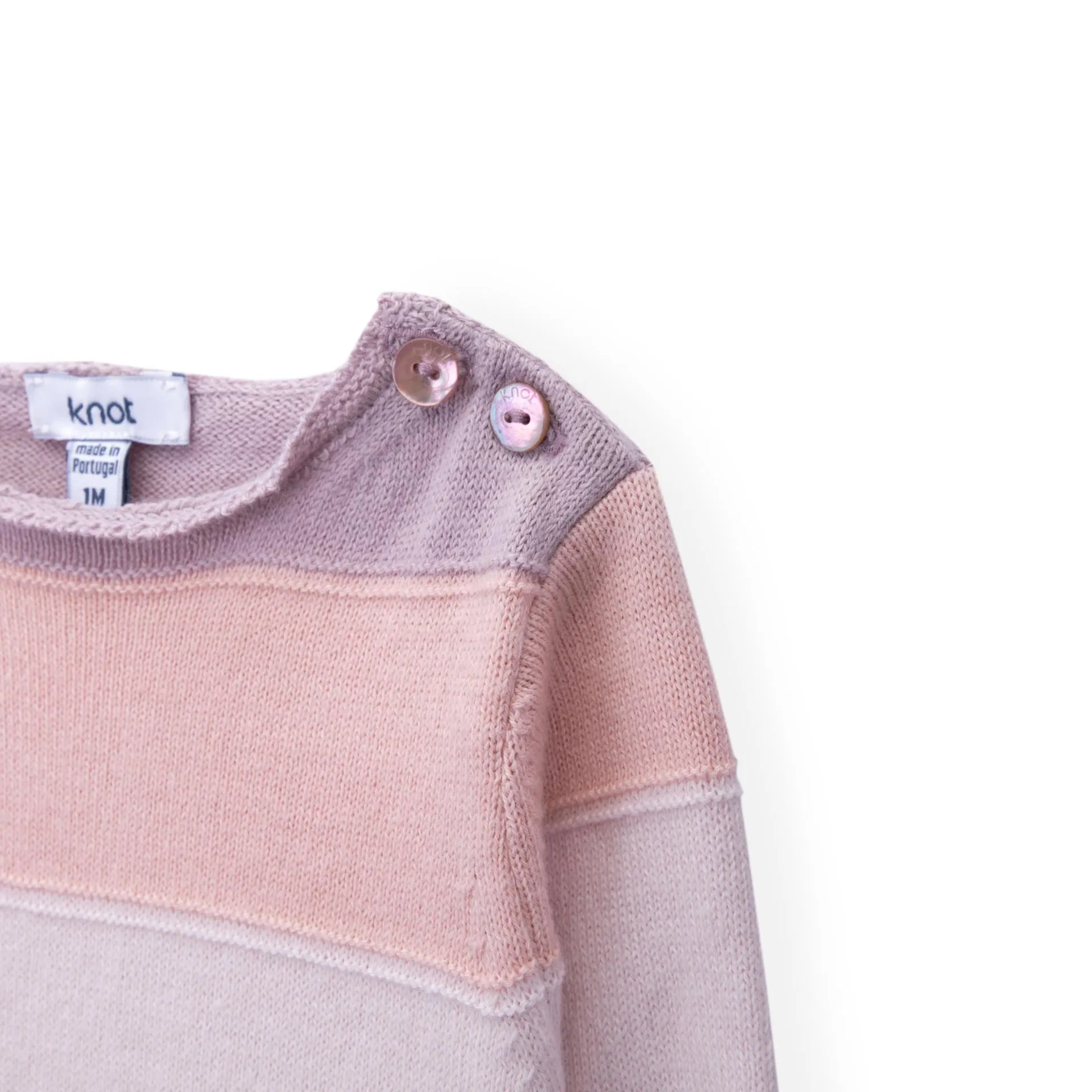 Baby Girl Pink Knitted Babygrow