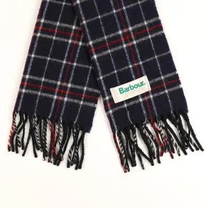 Barbour Lambswool Check Scarf - Blue - One Size