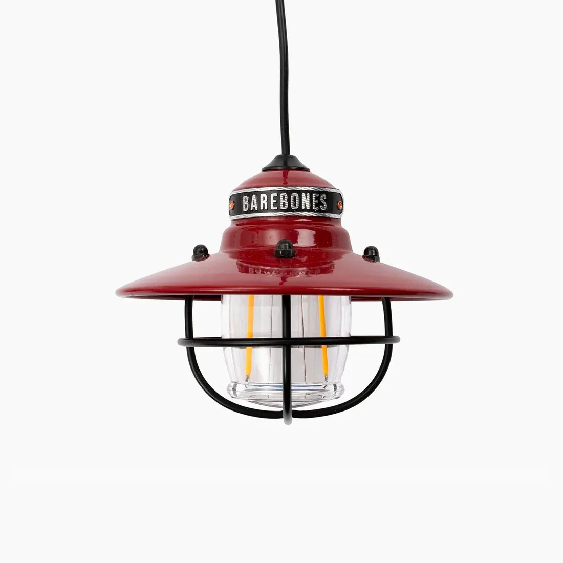 Barebones Living Edison Pendant Light Red