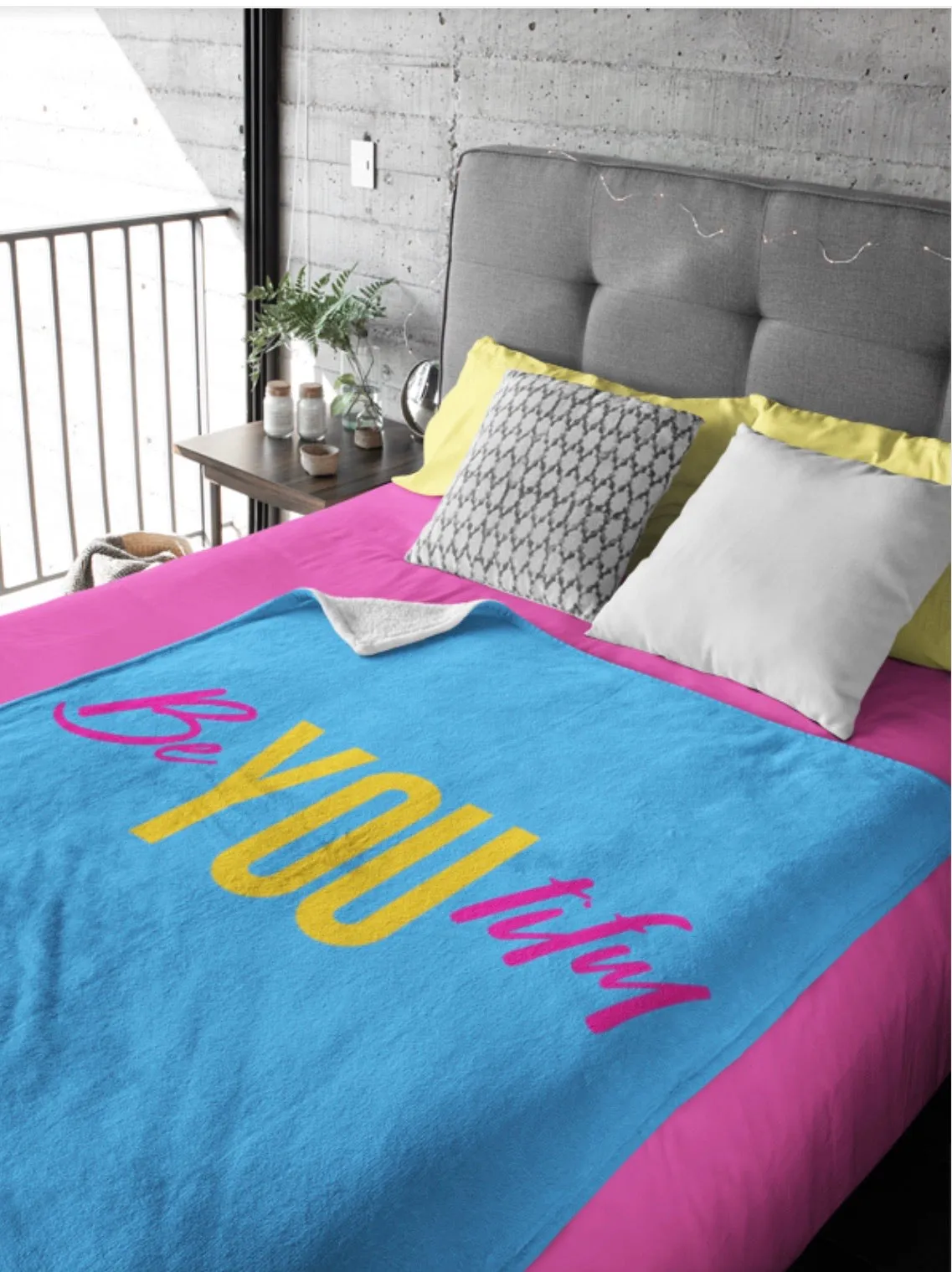 Be YOU tiful Throw Blanket
