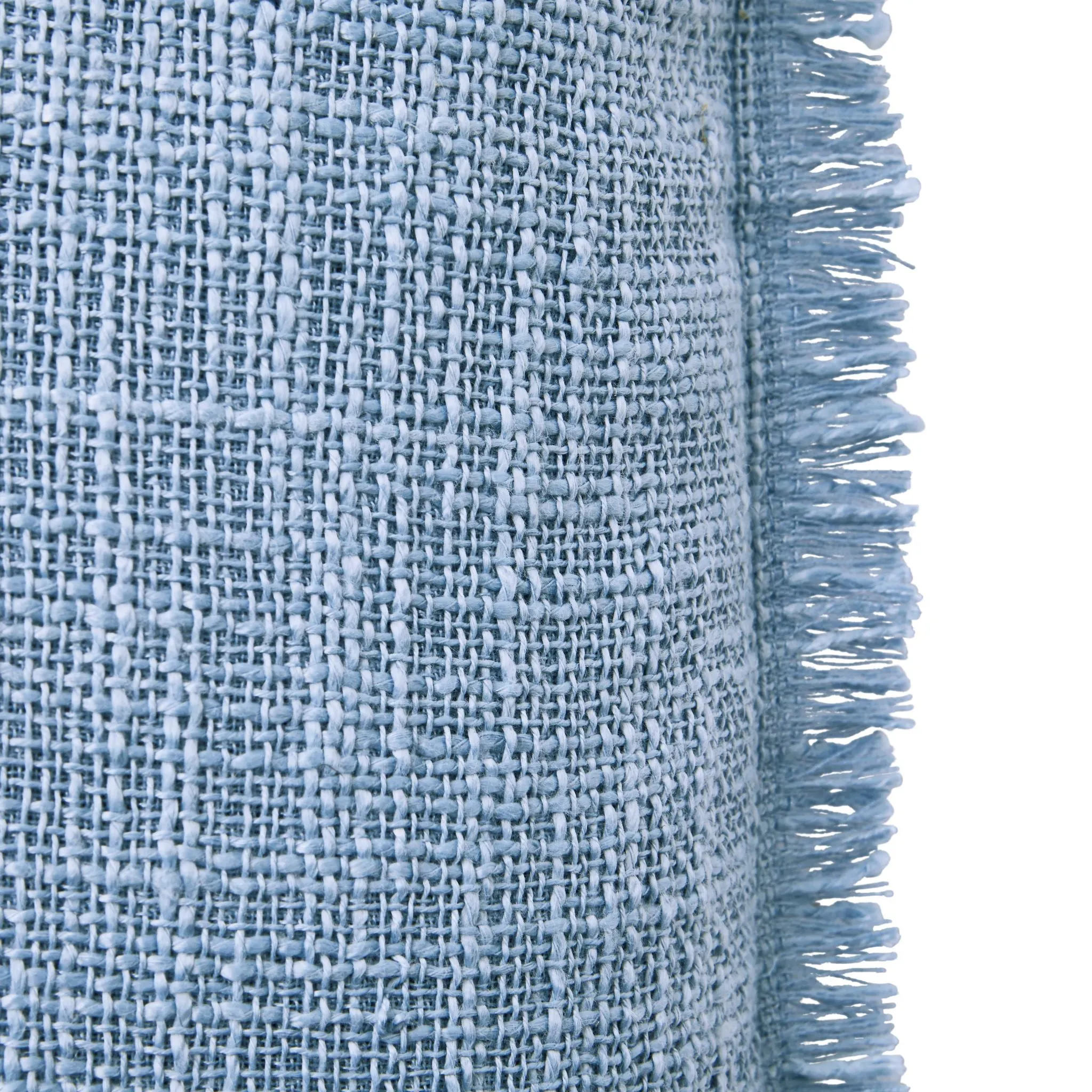 Better Homes & Gardens Outdoor Toss Pillow, Solid Woven with Fringe, 21" X 21"