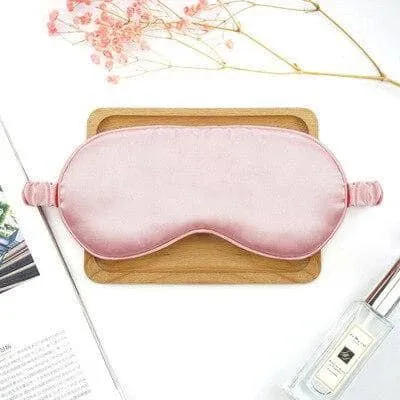 Blush Silk Sleep Mask & Face Mask Luxe Gift Set