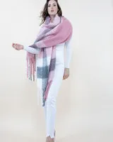 Border Waffle Scarf