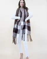 Border Waffle Scarf