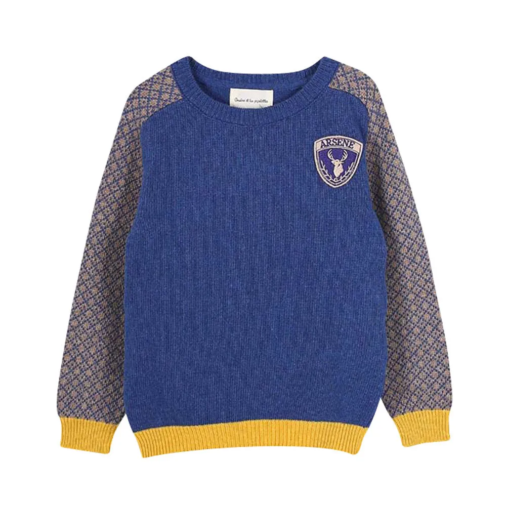 Boys John Two Tones Jacquard Jumper