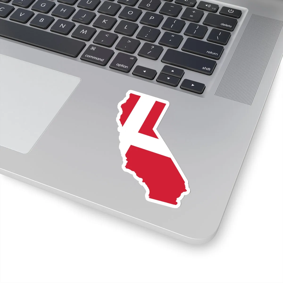California Danish Flag Sticker