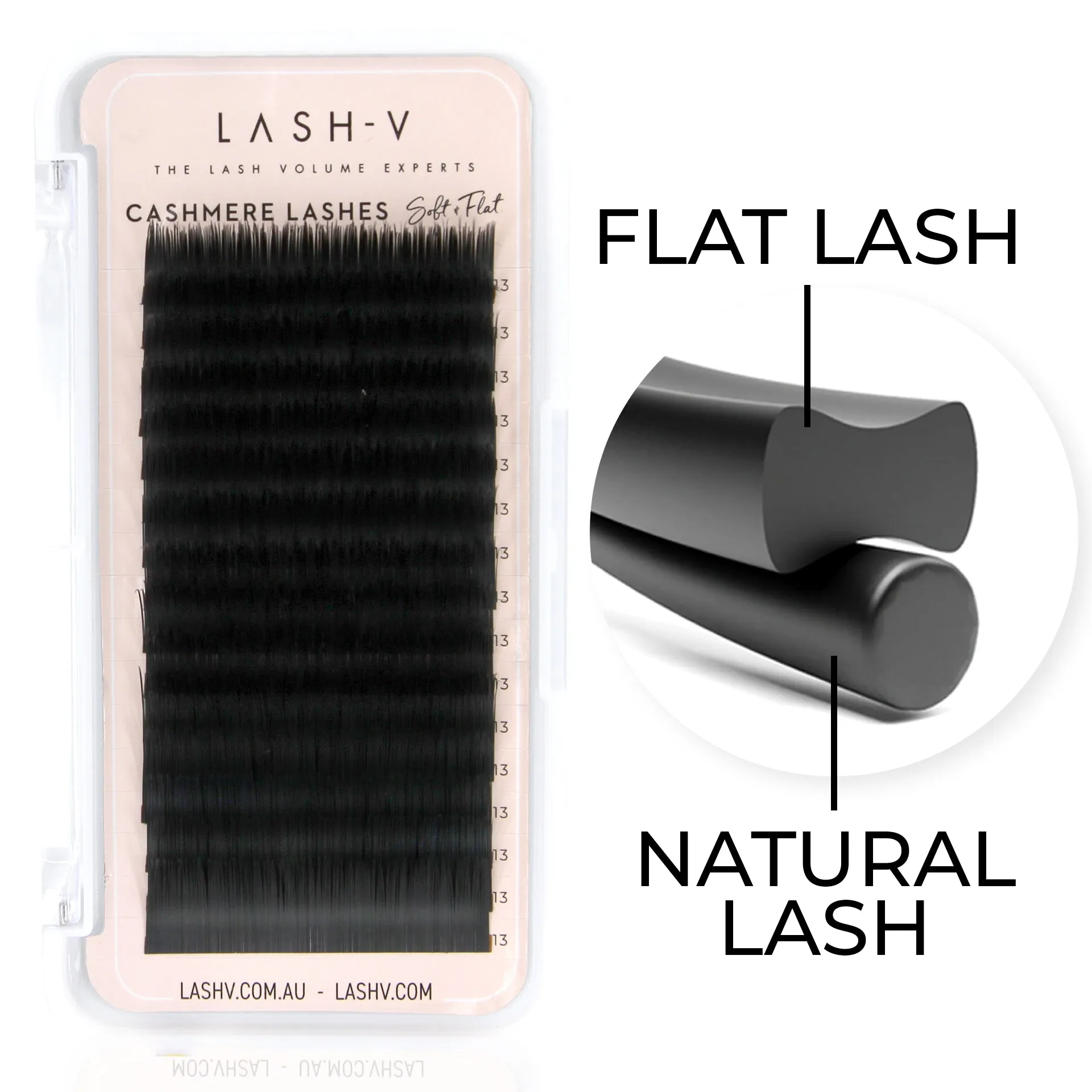 Cashmere Soft Flat Lashes - 0.20 - D Curl