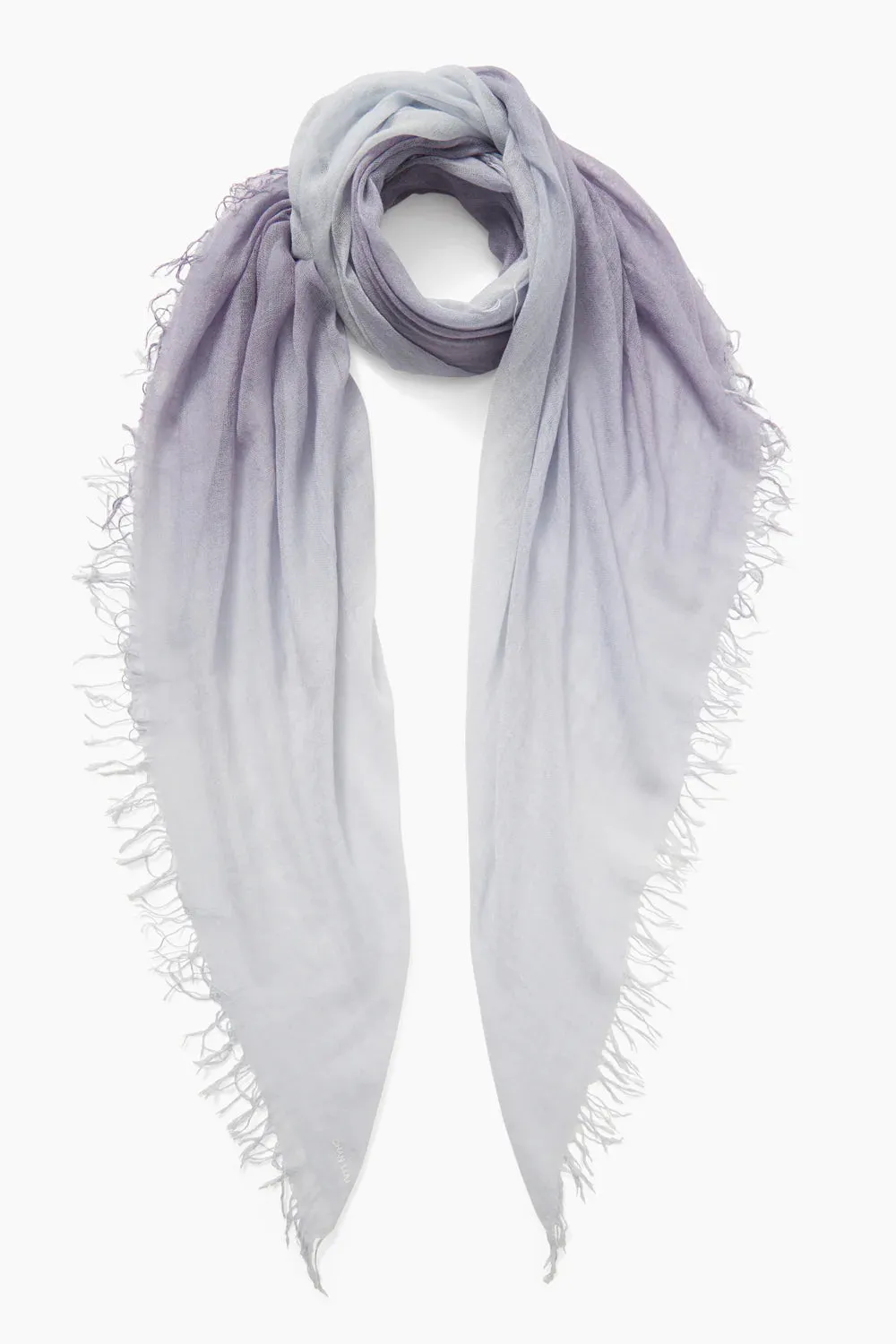 Chan Luu- Dip Dyed- Cashmere & Silk Scarf- Blue Granite
