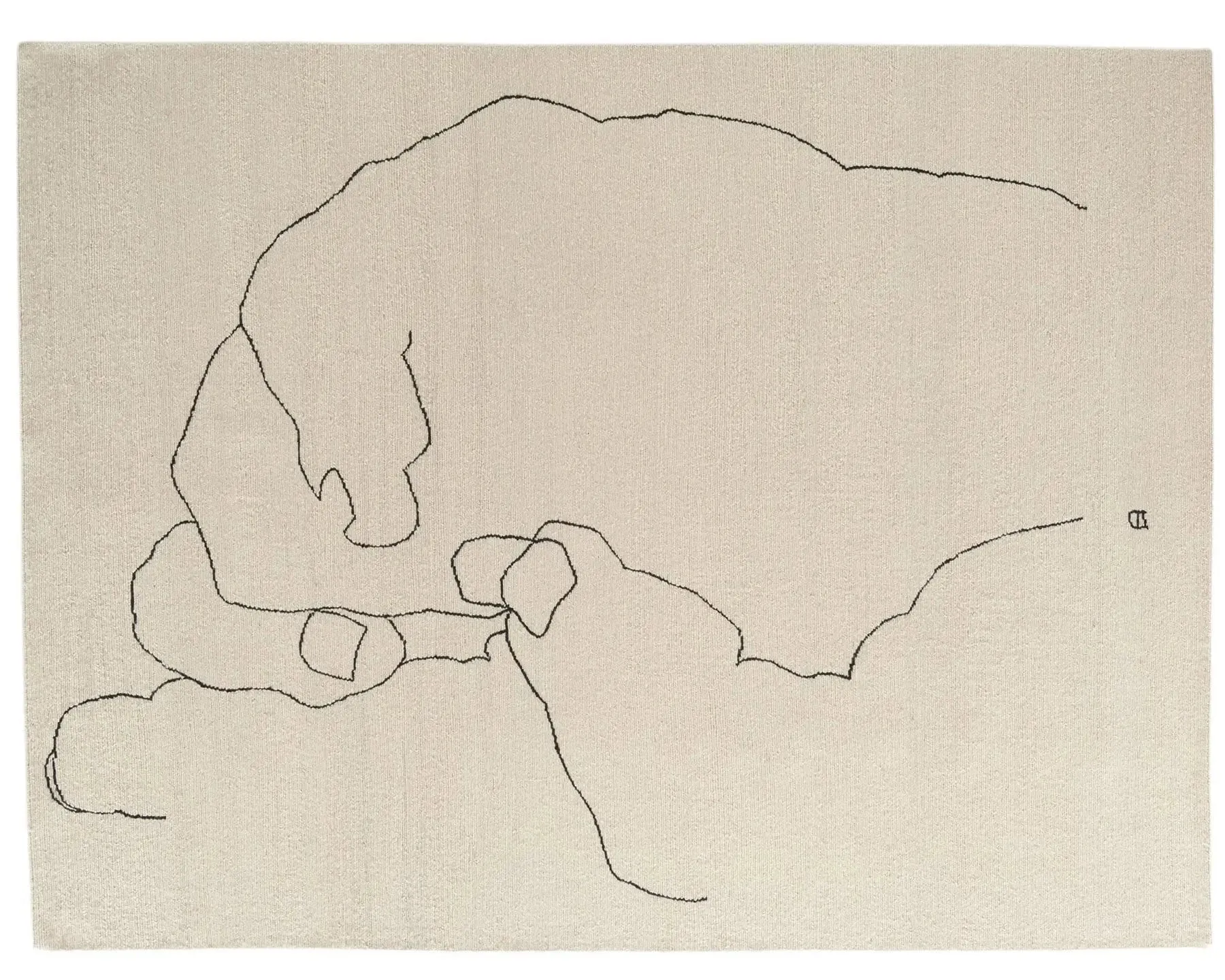 Chillida, Mano 1993 - Rug