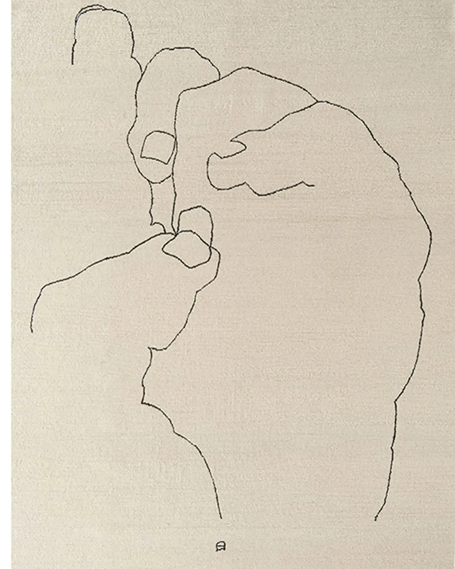 Chillida, Mano 1993 - Rug