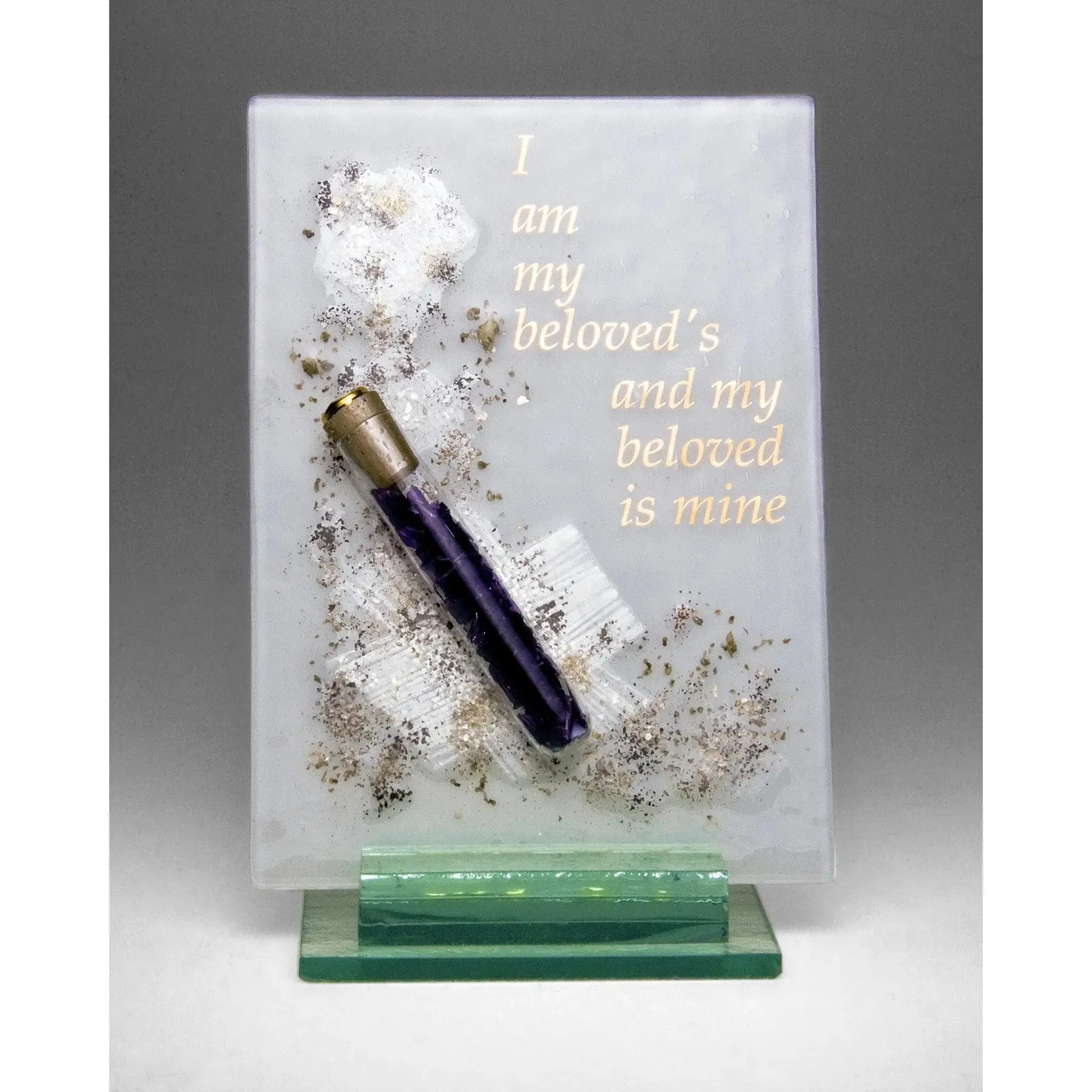 Collage Beloved Plaque with Wedding Shards Tube S11 by Beames Designs