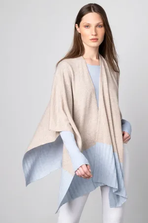 Contrast Trim Ruana