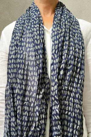 Cotton Scarf in Speck Grey