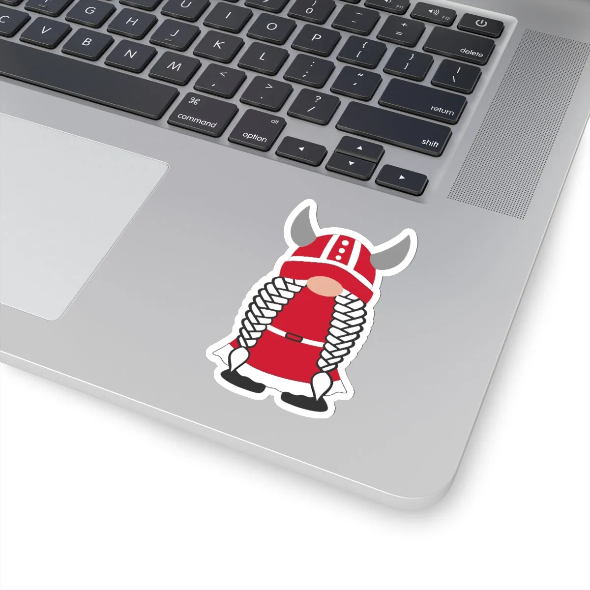 Danish Viking Girl Gnome Sticker