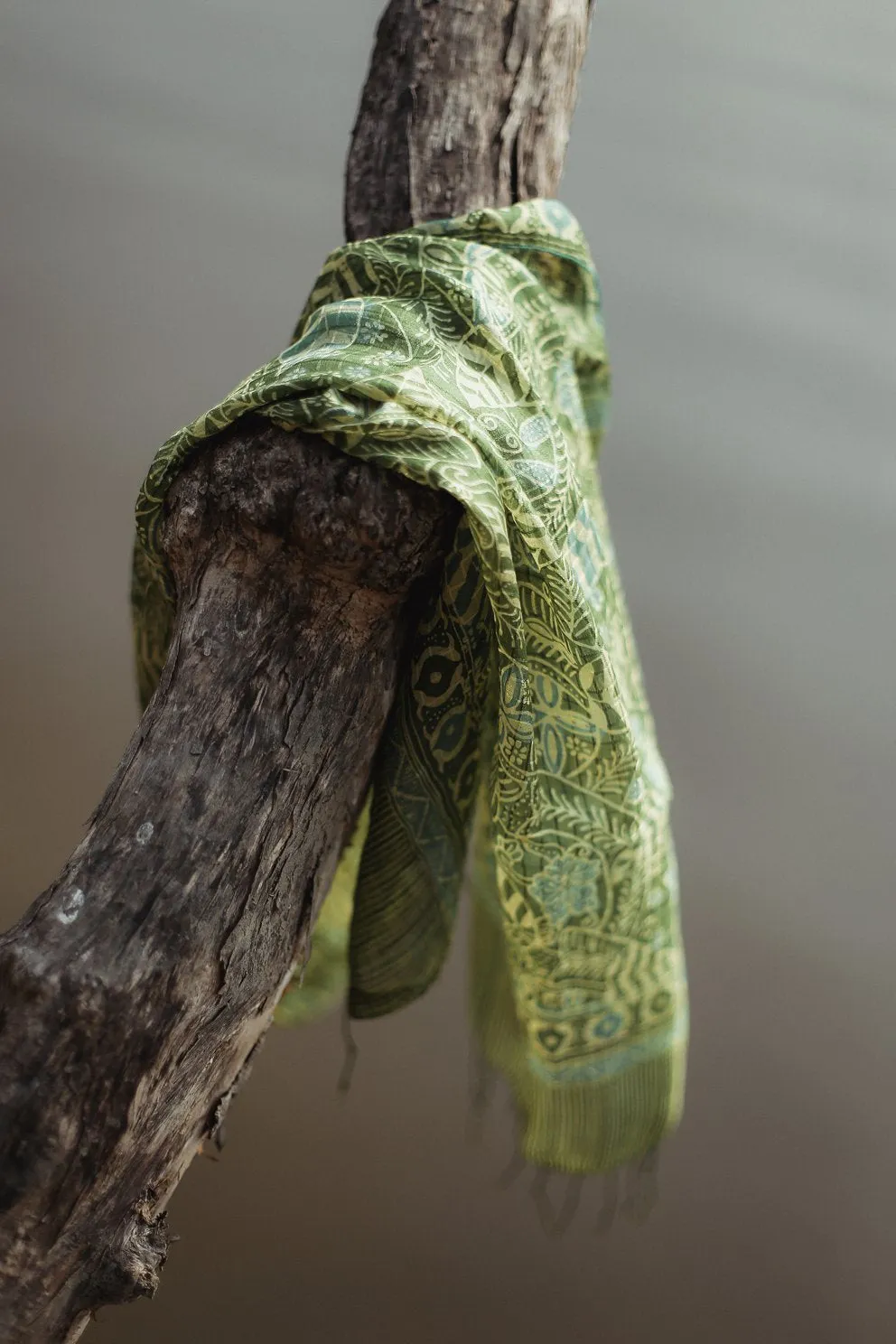 Daun Silk Batik Scarf