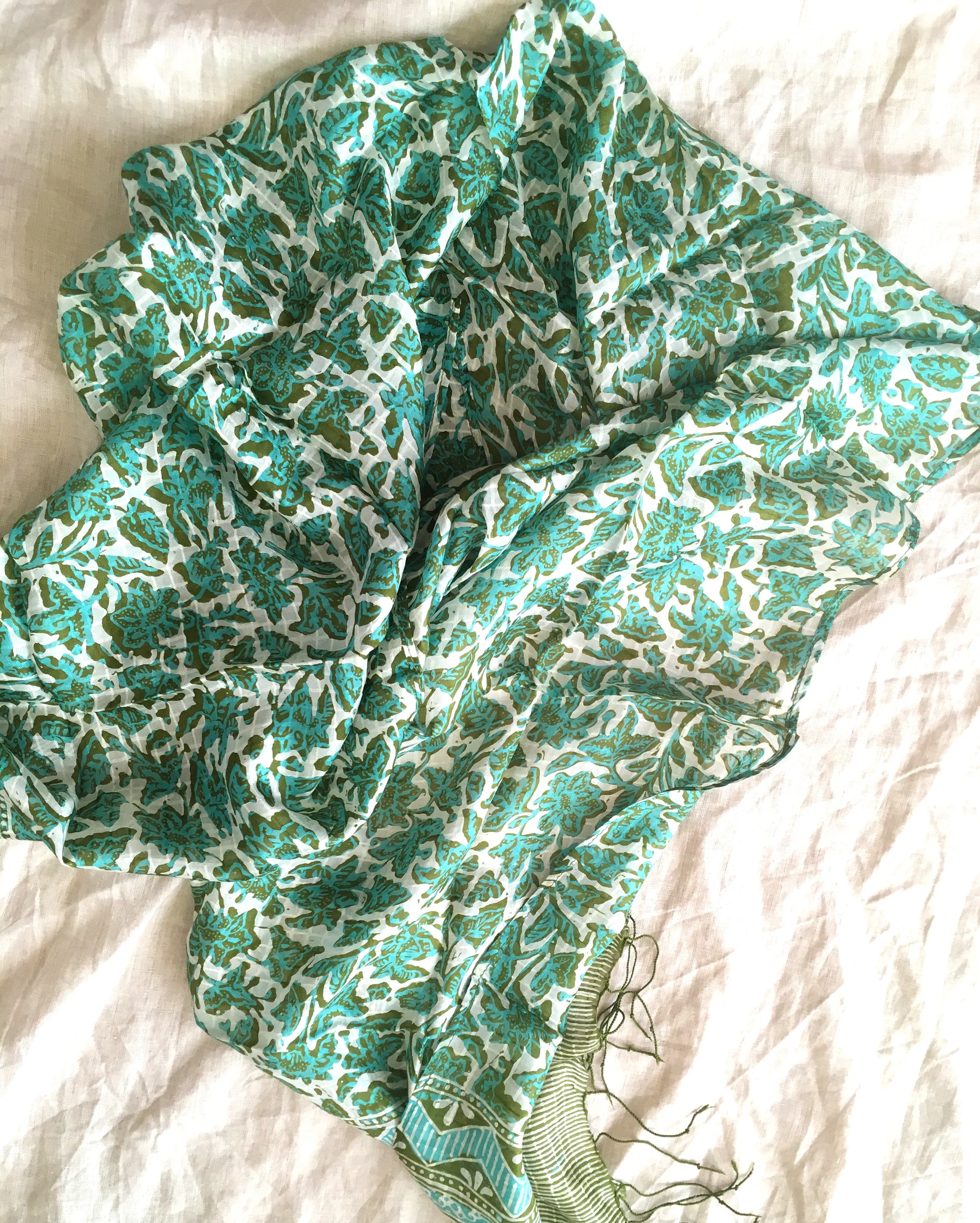 Daun Silk Batik Scarf
