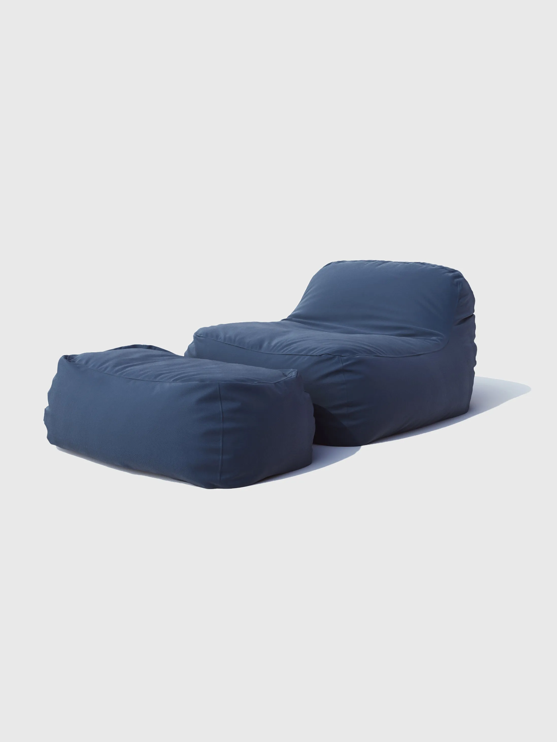 Dune Lounge Chair   Ottoman Outdoor - Navy