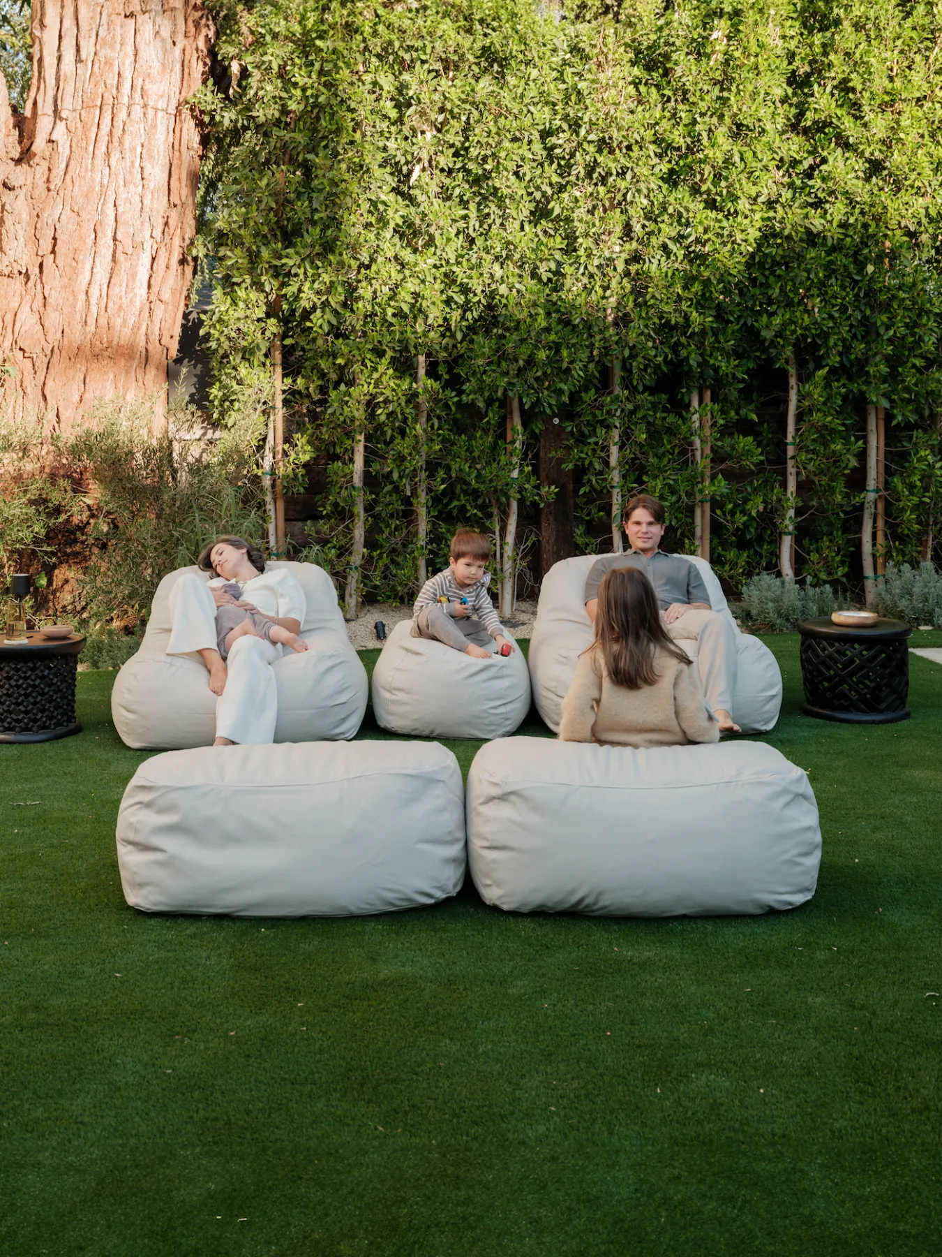 Dune Lounge Chair   Ottoman Outdoor - Oat