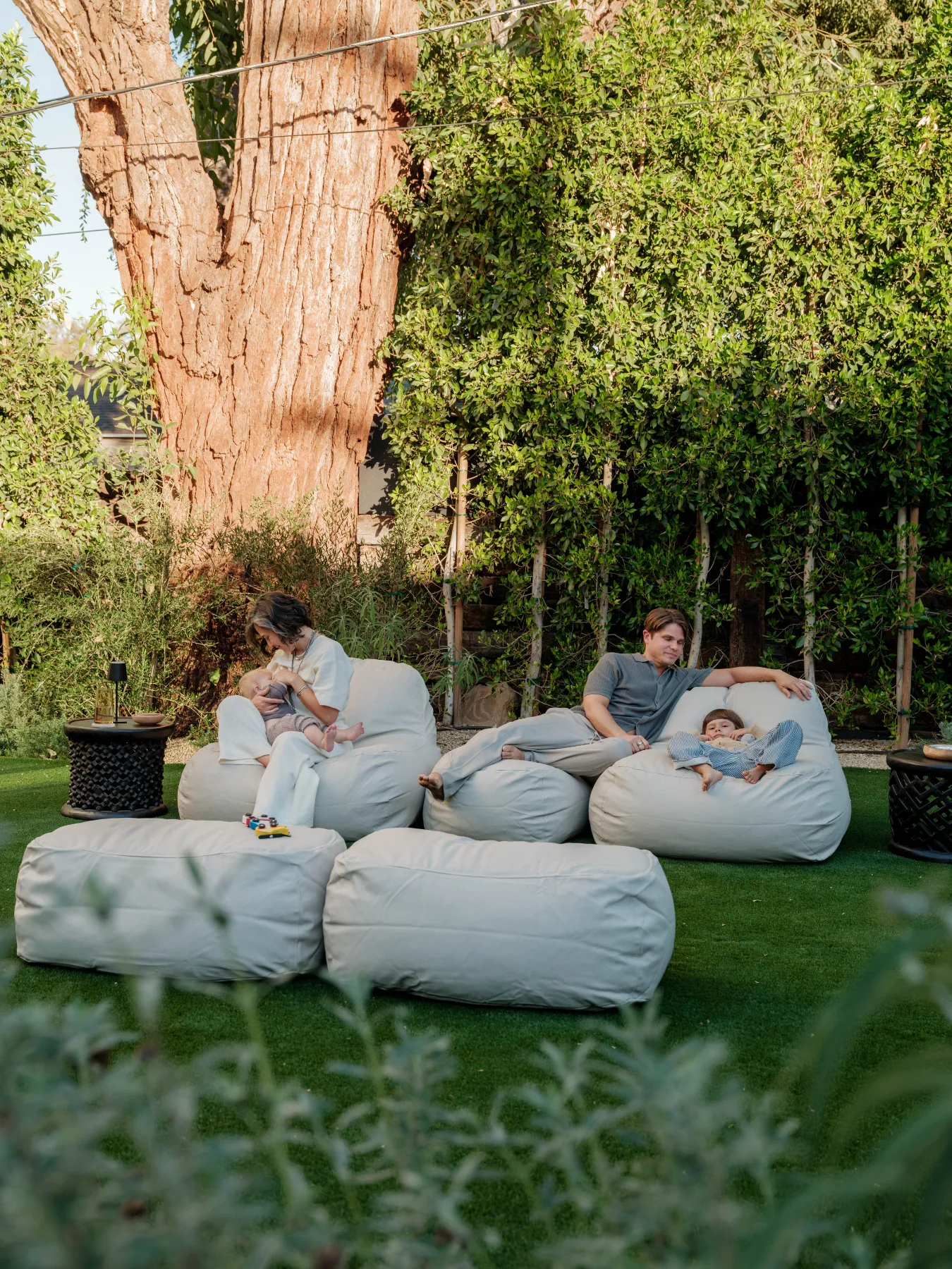Dune Lounge Chair   Ottoman Outdoor - Oat