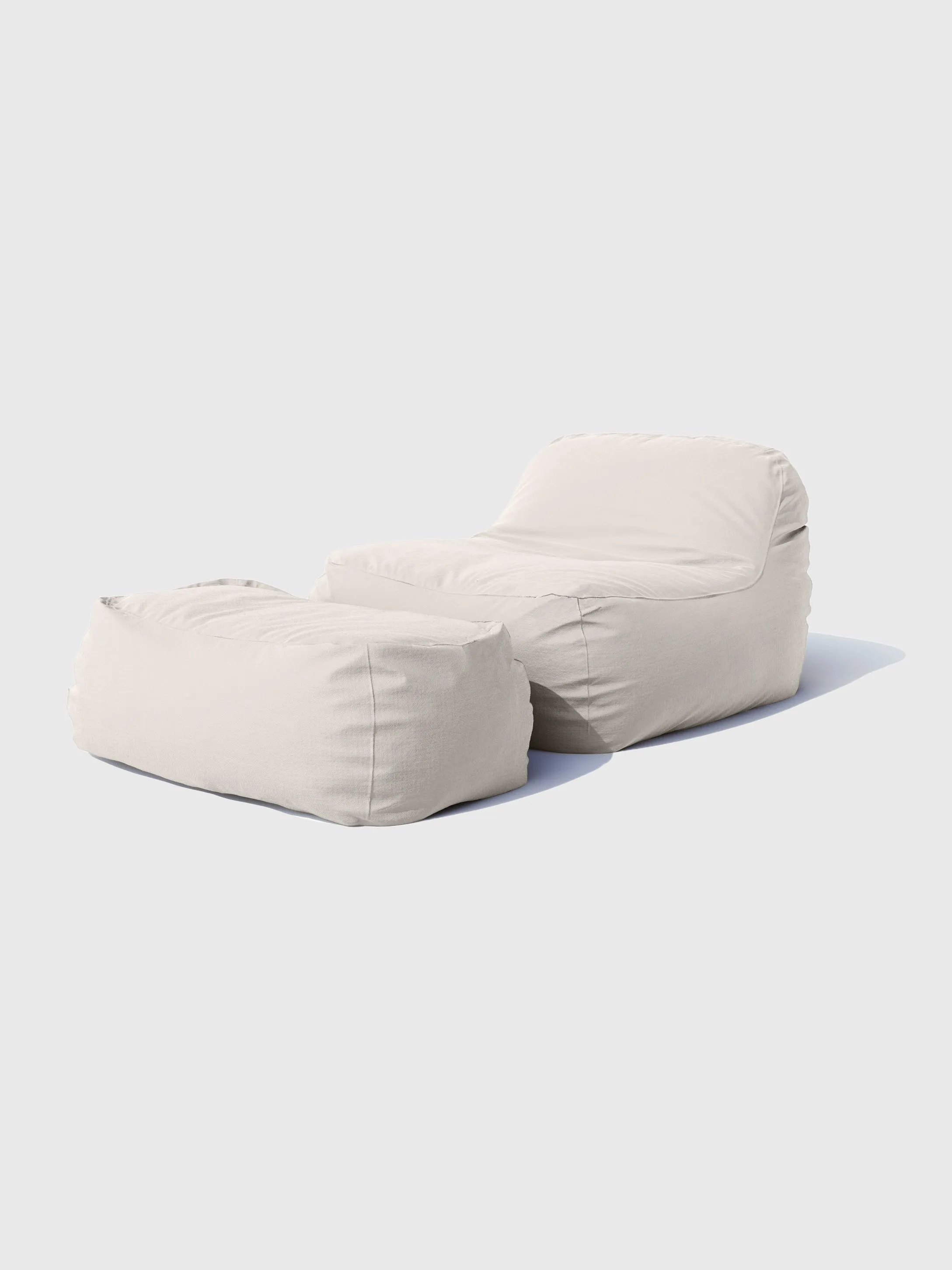Dune Lounge Chair   Ottoman Outdoor - Oat