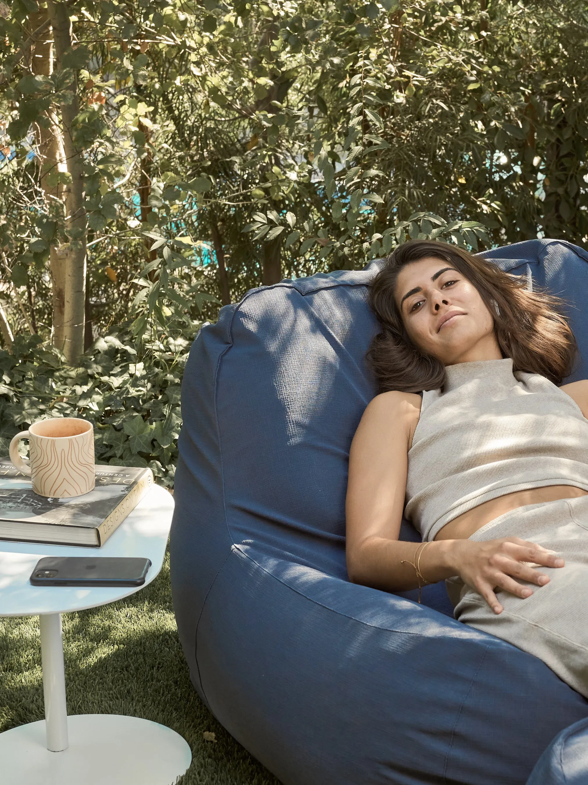 Dune Lounge Chair Outdoor - Navy