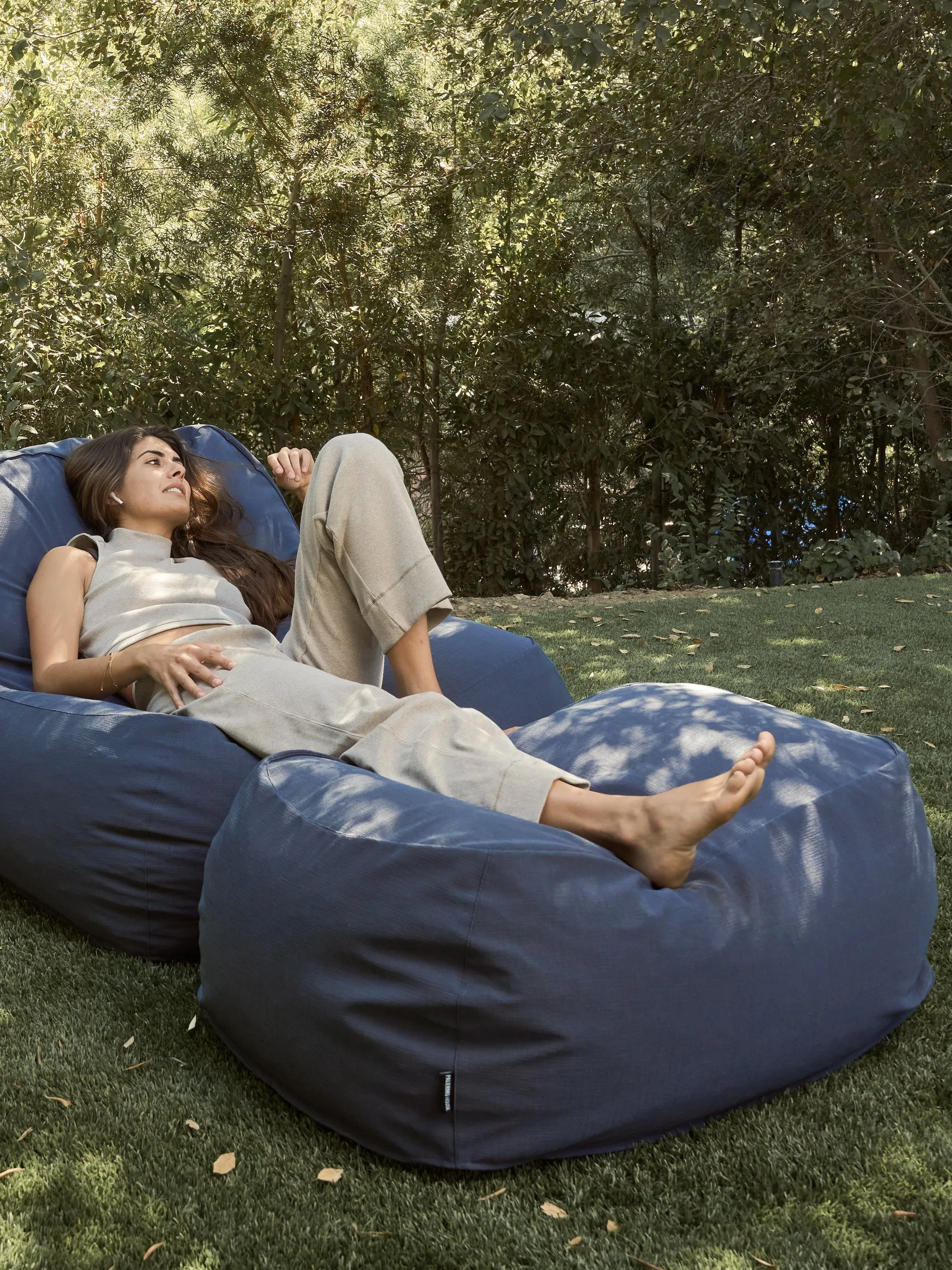 Dune Ottoman Outdoor - Navy
