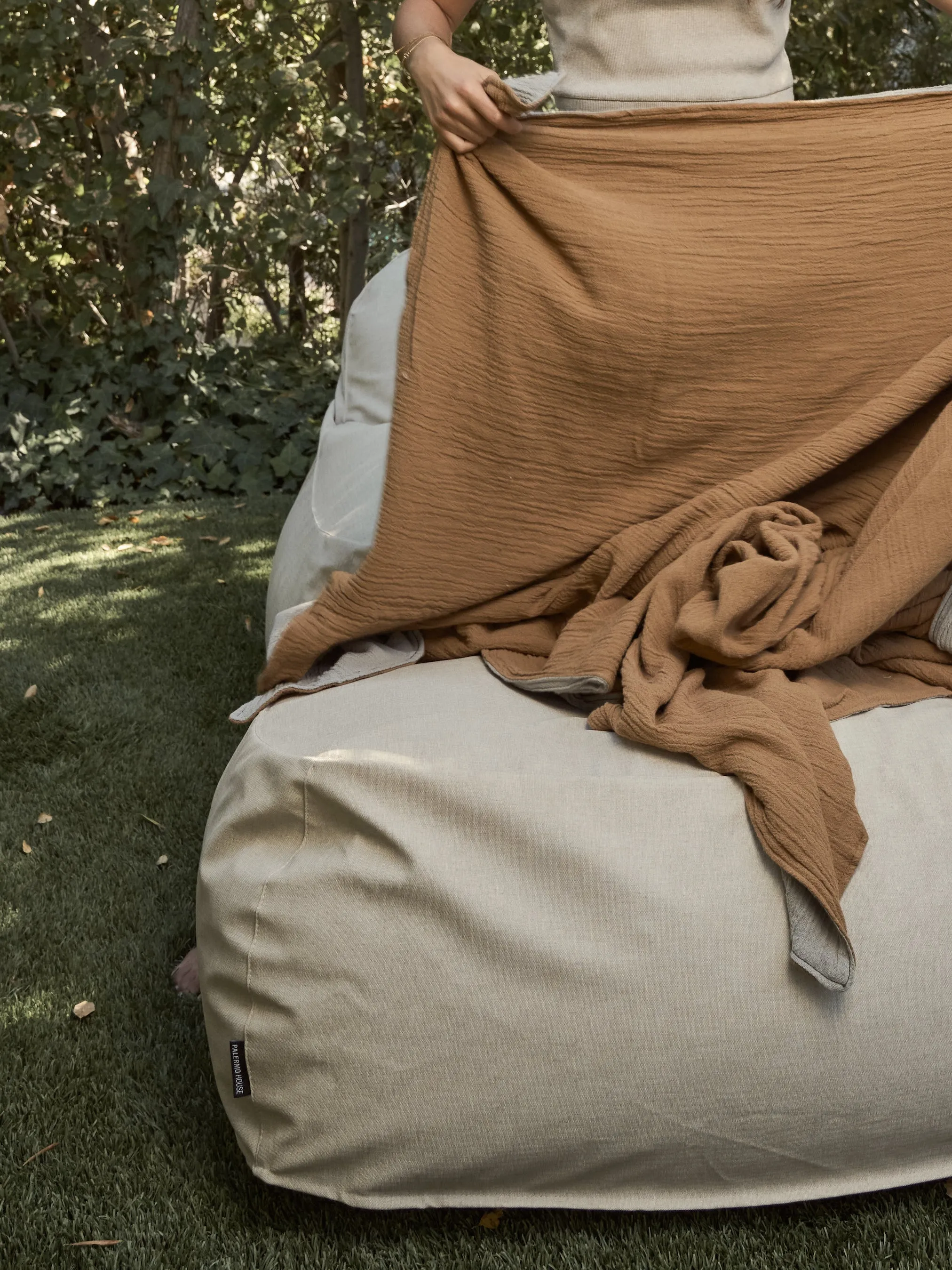 Dune Ottoman Outdoor - Oat