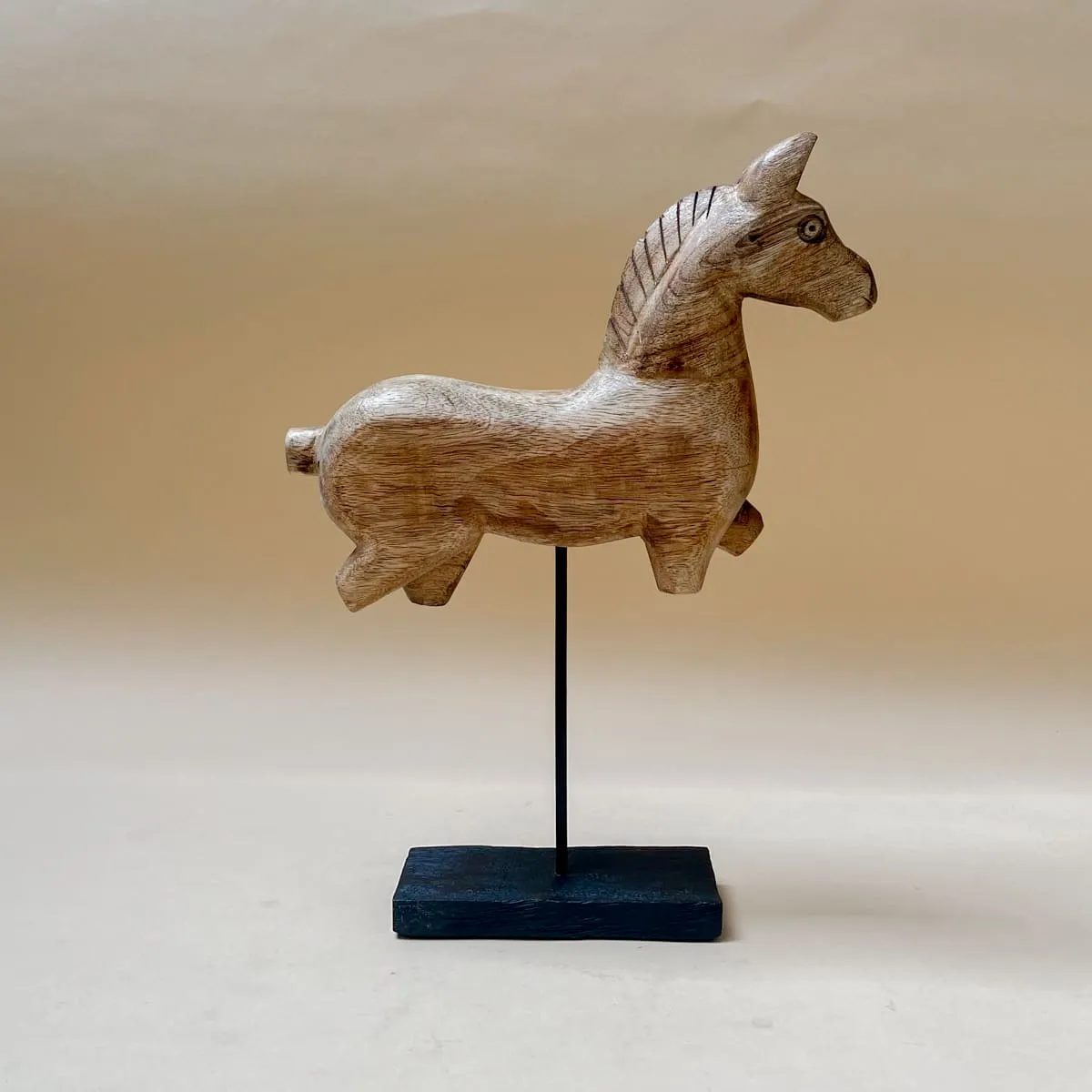 Edit House & Home-Home Artisan Nicholas Wooden Horse Sculpture (Small)