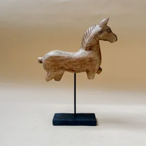 Edit House & Home-Home Artisan Nicholas Wooden Horse Sculpture (Small)
